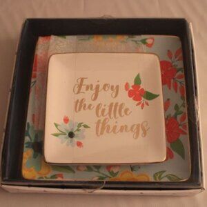 Trinket/Jewelry/Candy Set of 2 Dishes - Brand New in Original Box